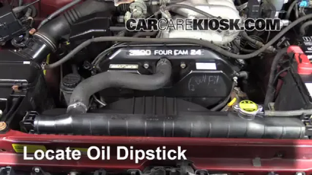 2001 Toyota Tacoma DLX 3.4L V6 Extended Cab Pickup Aceite Controlar nivel de aceite